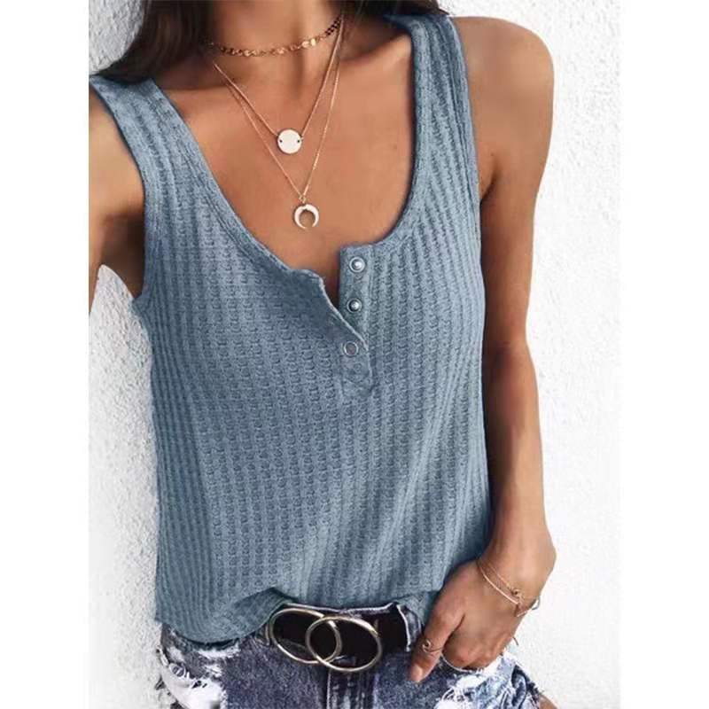 Summer U Neck Sleeveless Tank Tops