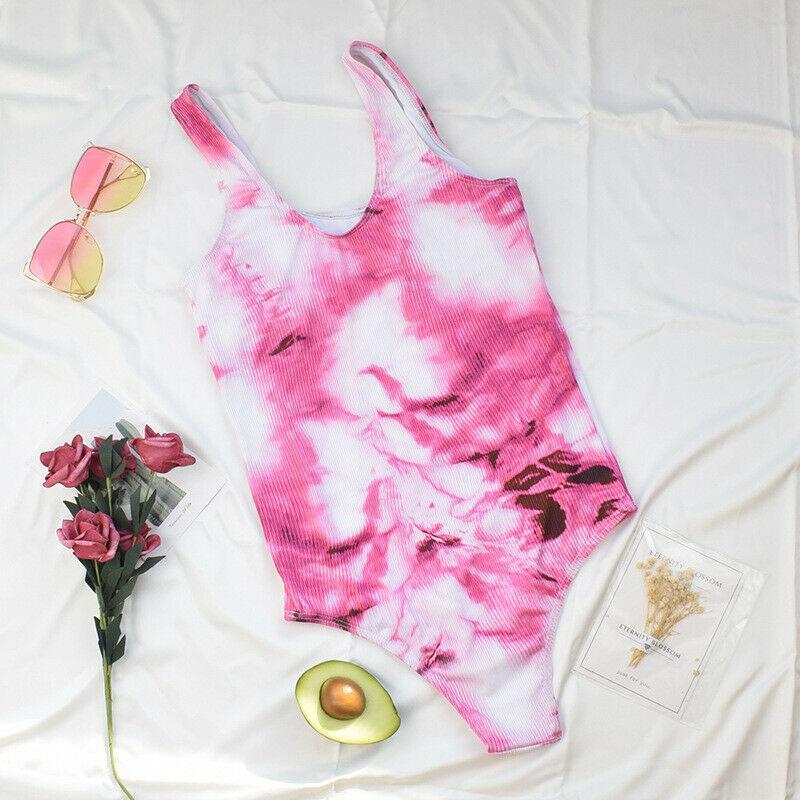 Tie Dye One Piece Swimsuit Bikini-STYLEGOING