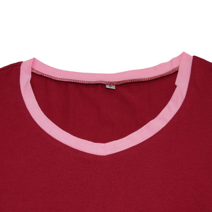 Casual Cotton Short Sleeves Sleepwear Dresses