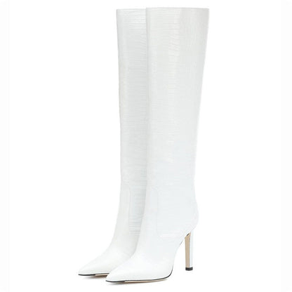 Fashion Peep Toe Crocodile Print Plus Sizes Women Boots