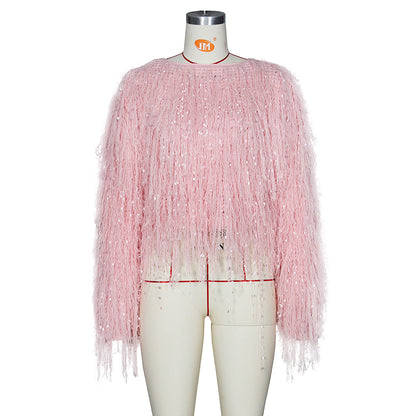 Fashion Hand Made Tassels Pullover Sweaters