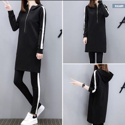 Fashion Casual Plus Sizes Zippered Women Suits