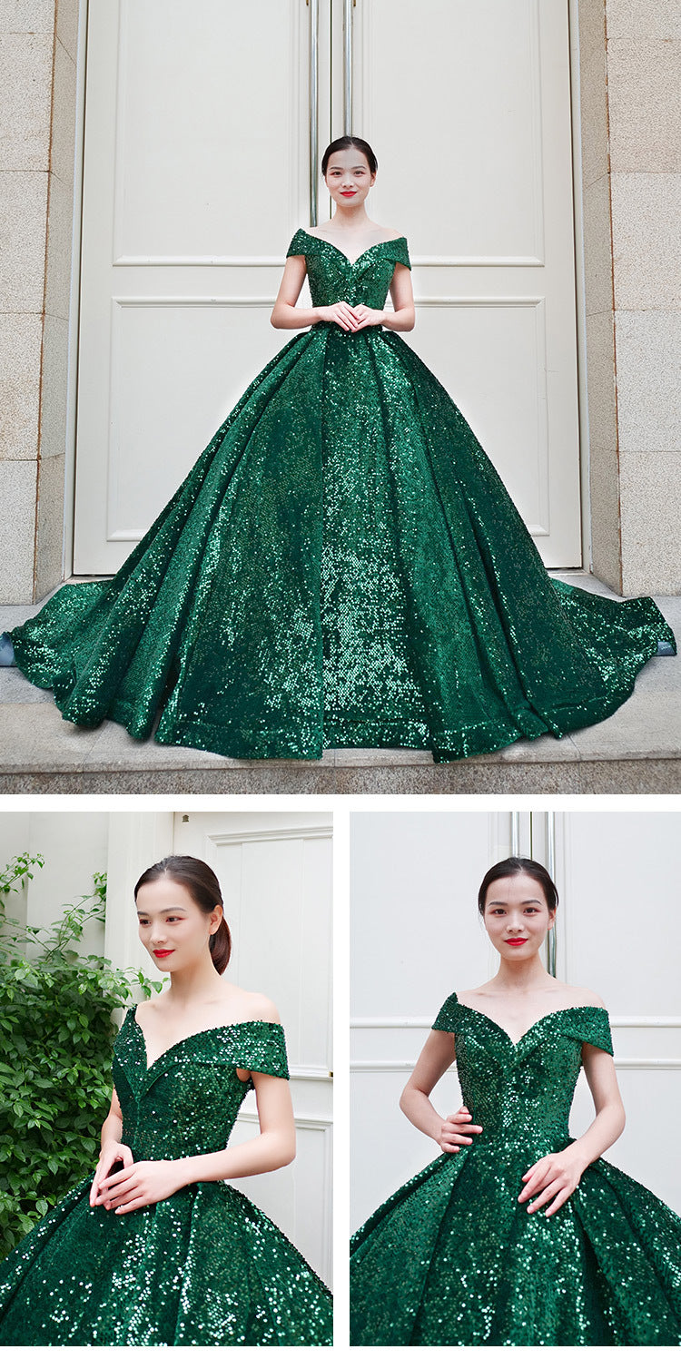 Sexy Off The Shoulder Ball Gown Wedding Party Dresses