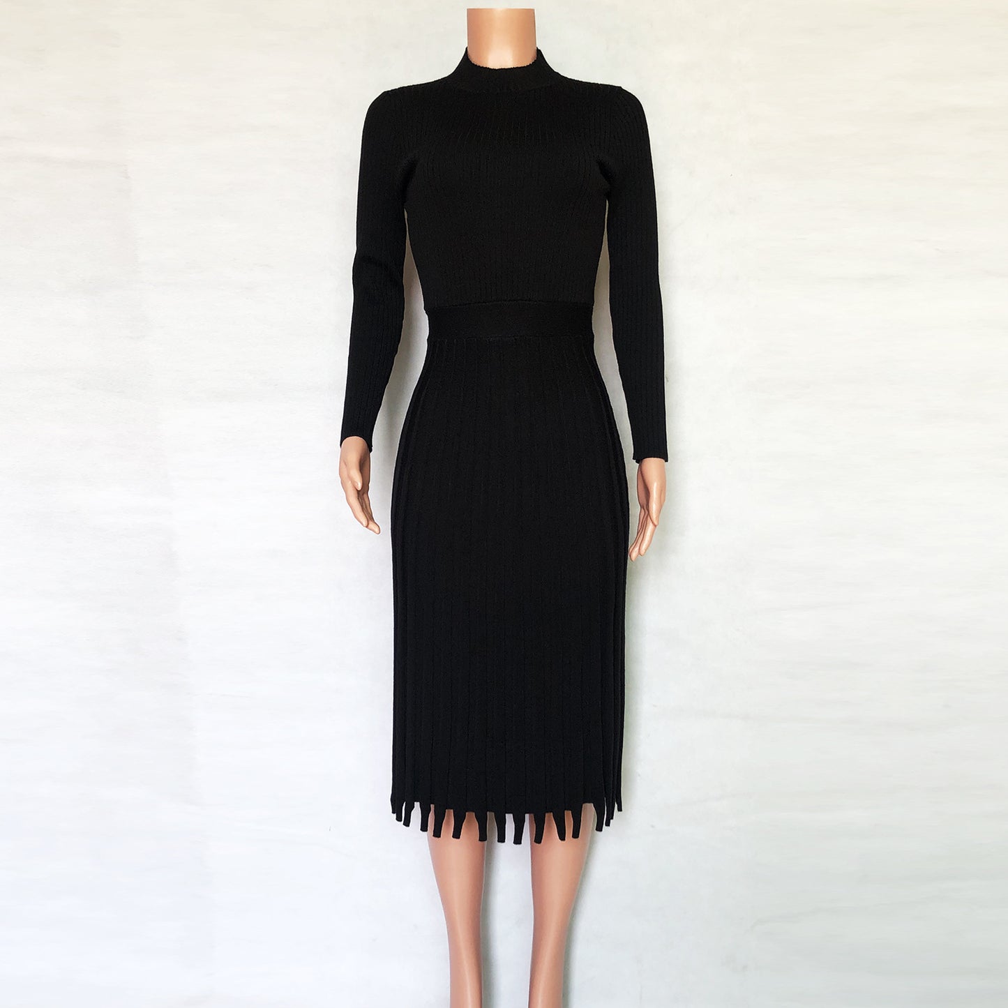Hot Selling Fashion Women Midi Length  Fall Dresses