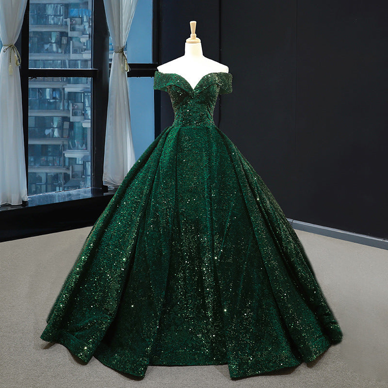 Sexy Off The Shoulder Ball Gown Wedding Party Dresses