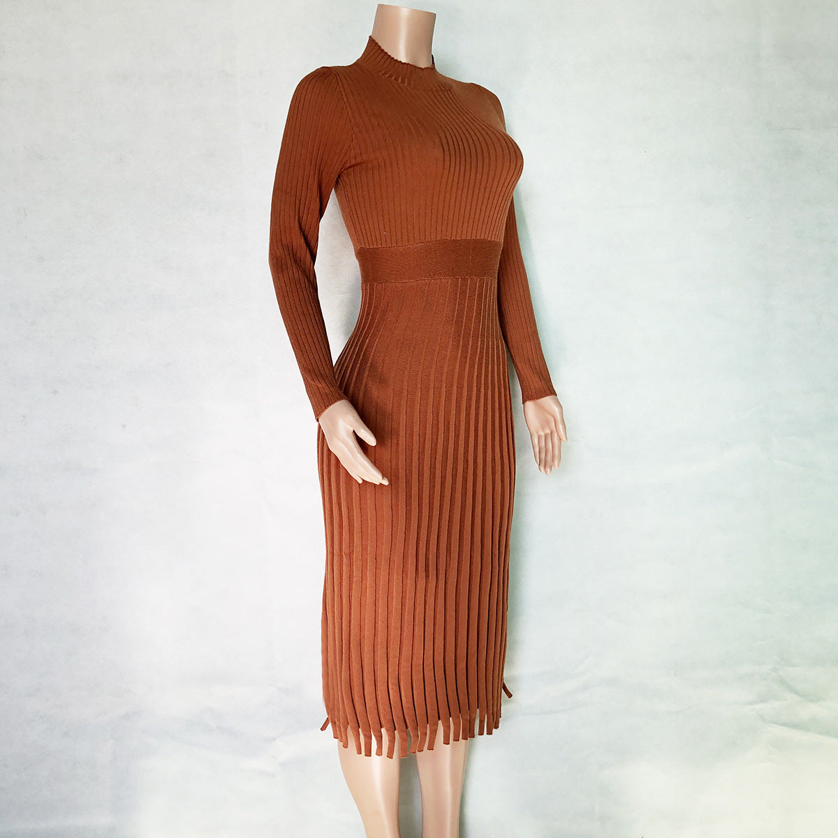 Hot Selling Fashion Women Midi Length  Fall Dresses