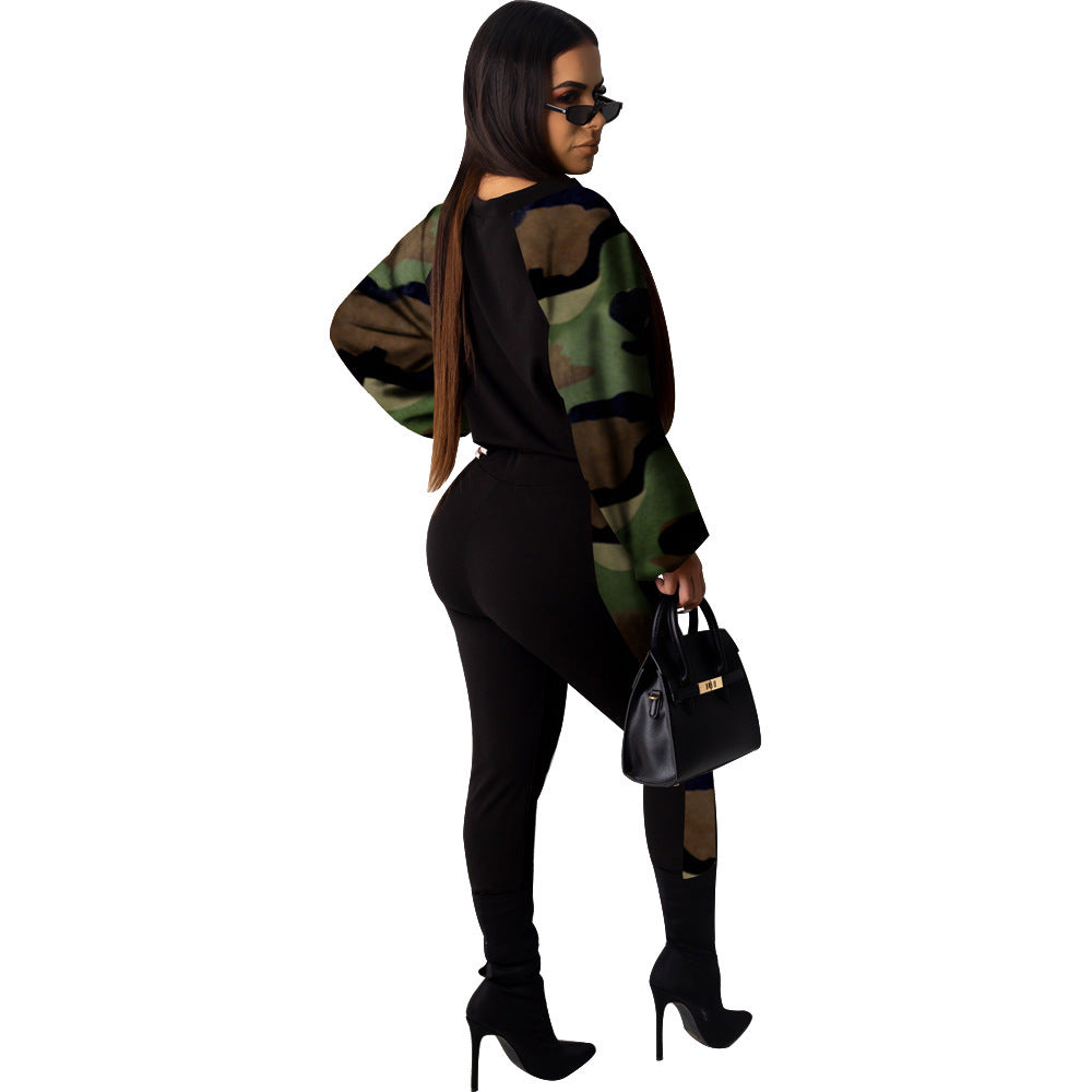 Fashion Camouflage Women Suits