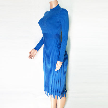 Hot Selling Fashion Women Midi Length  Fall Dresses