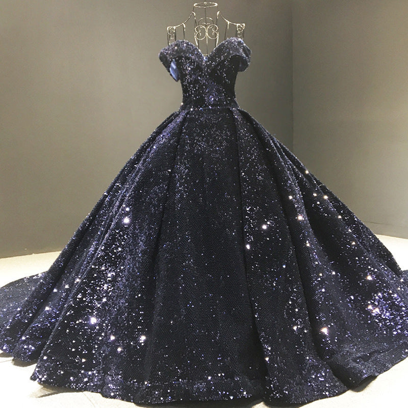 Sexy Off The Shoulder Ball Gown Wedding Party Dresses