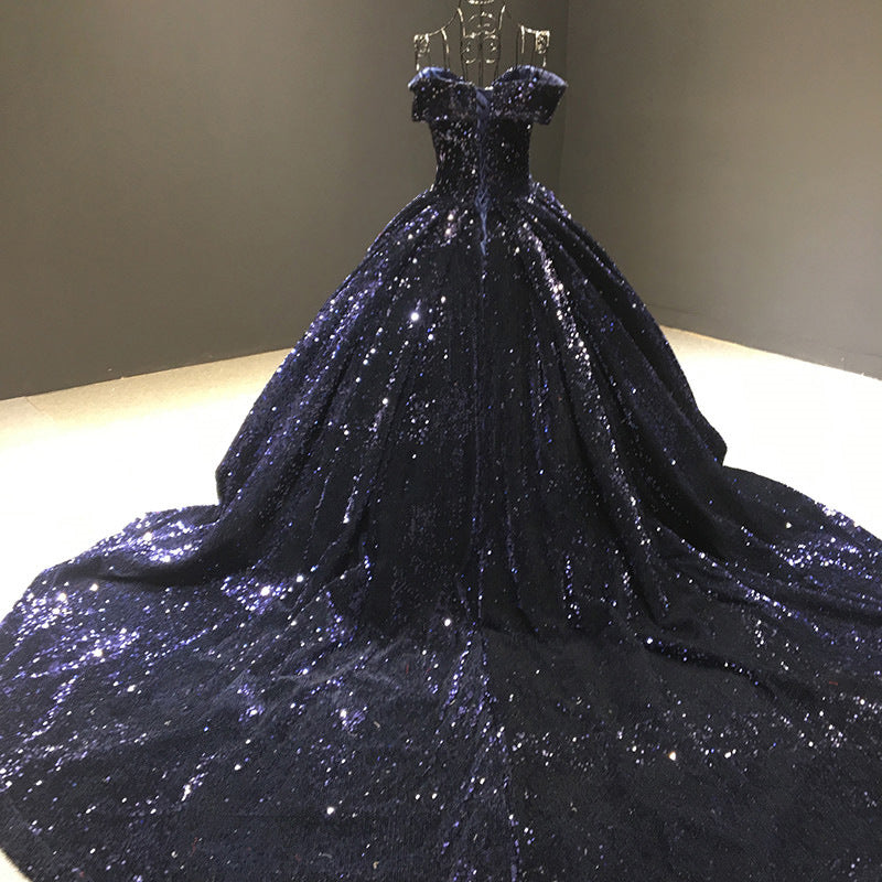 Sexy Off The Shoulder Ball Gown Wedding Party Dresses