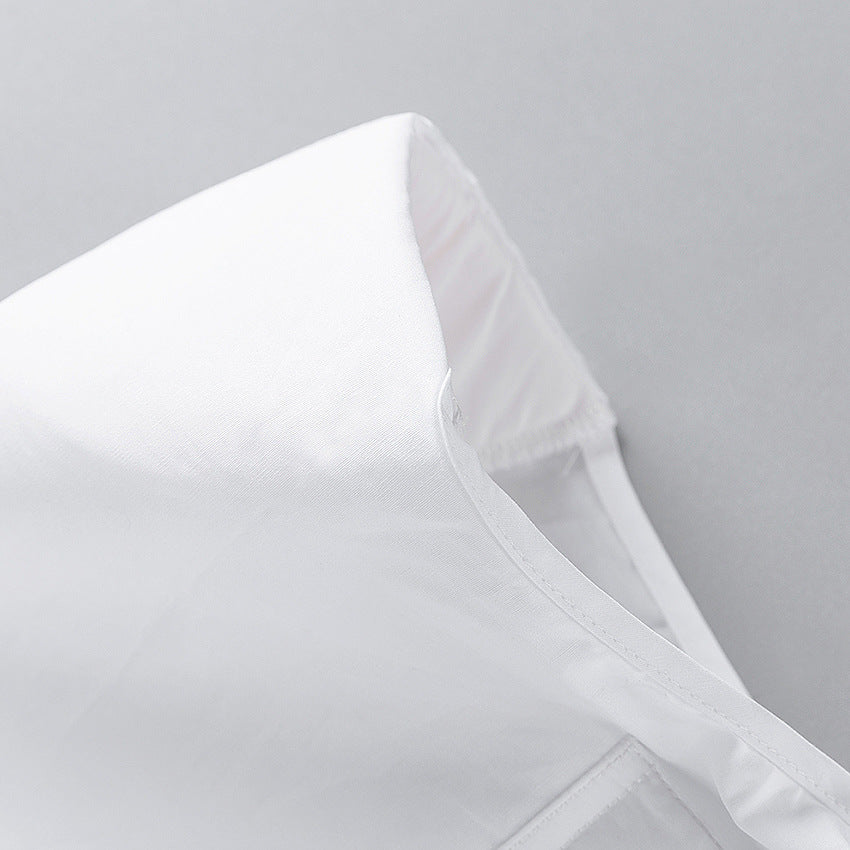 Designed Fashion White Sleeveless Shirts