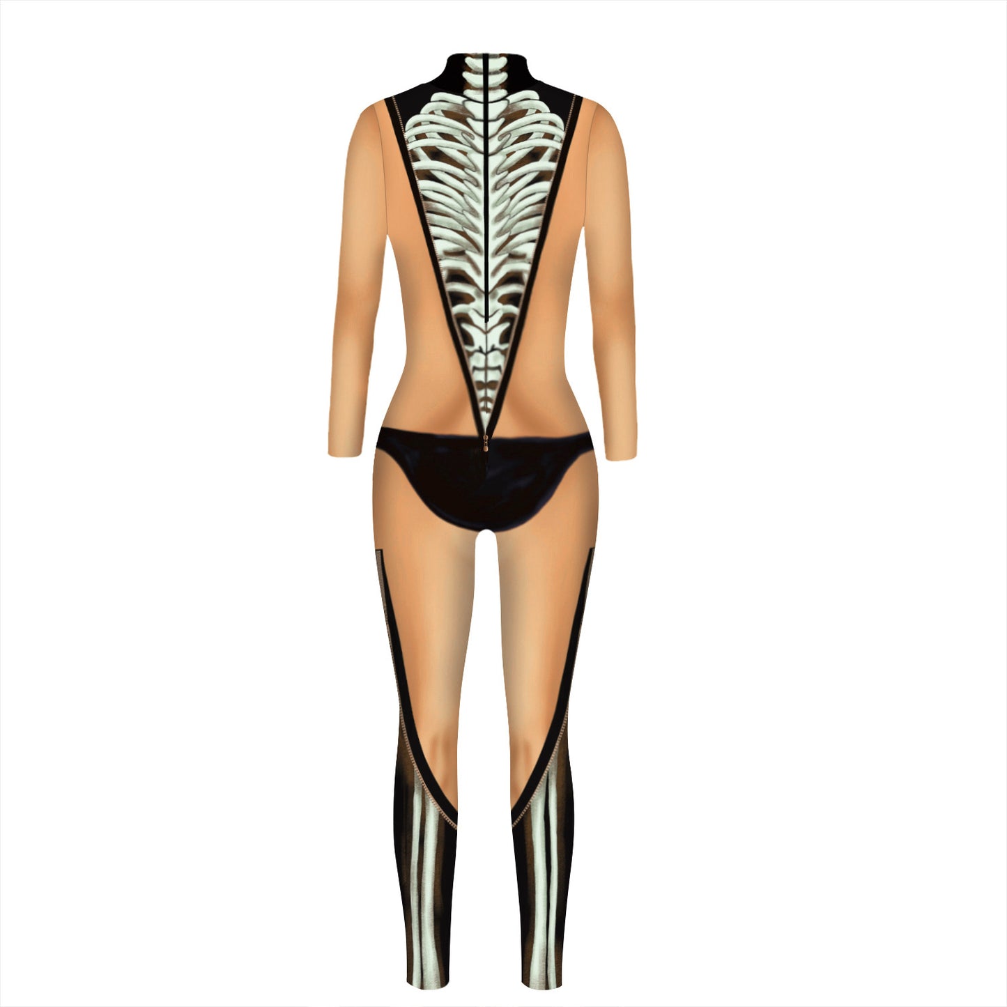 Halloween 3d Skeleton Long Sleeves Cosplay Costumes Jumpsuits