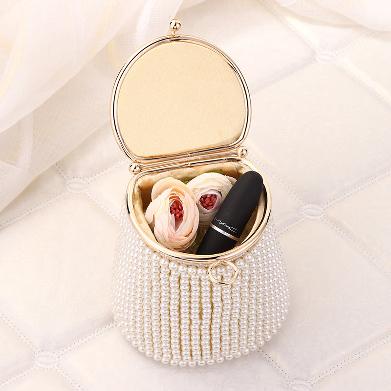 Gorgeous DIY Pearl Bucket Bag/Evening Party Bag