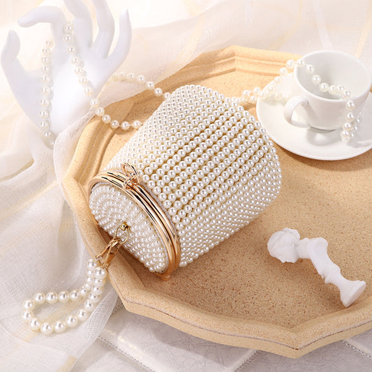 Gorgeous DIY Pearl Bucket Bag/Evening Party Bag