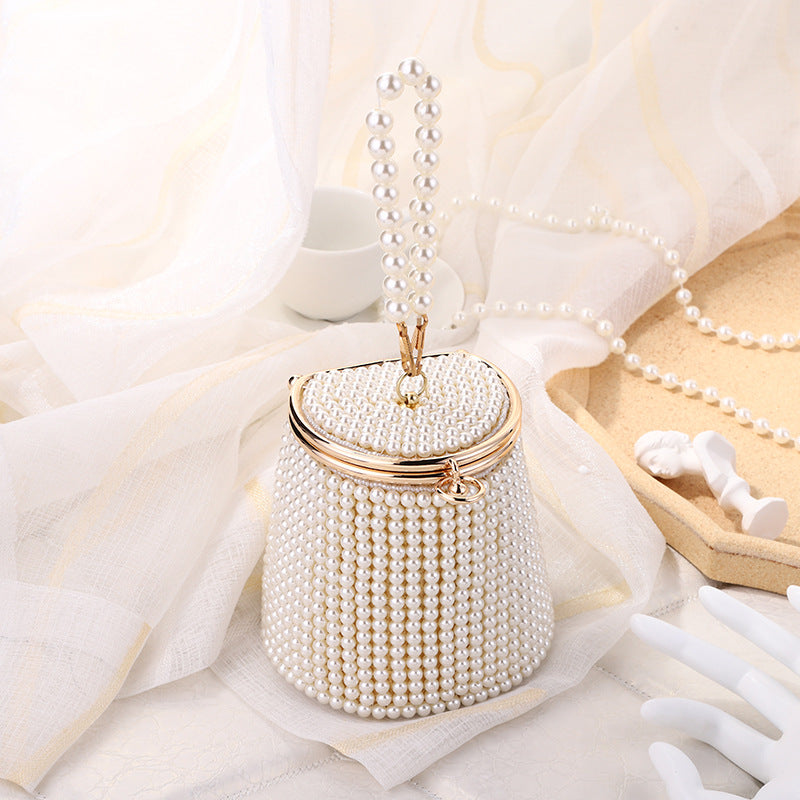 Gorgeous DIY Pearl Bucket Bag/Evening Party Bag