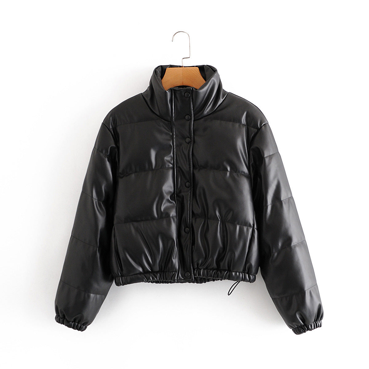 Casual Winter Pu Cotton Jackts for Women