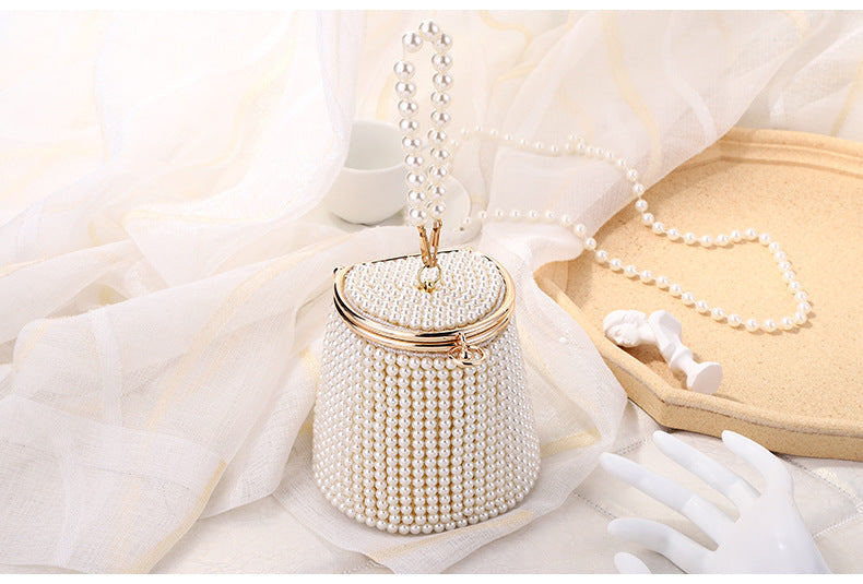 Gorgeous DIY Pearl Bucket Bag/Evening Party Bag