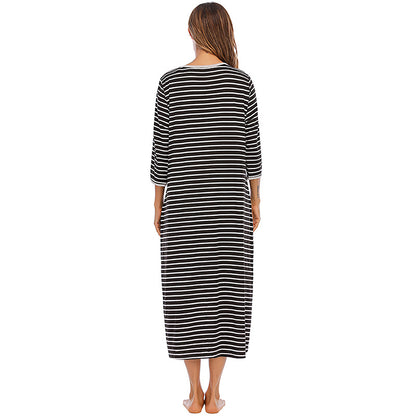 Casual Comfortable Plus Sizes Long Nightgown