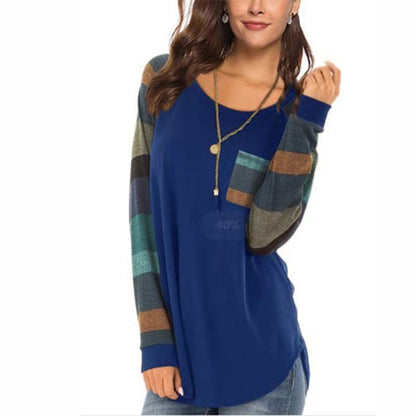 Casual Long Sleeves Plus Sizes T Shirts
