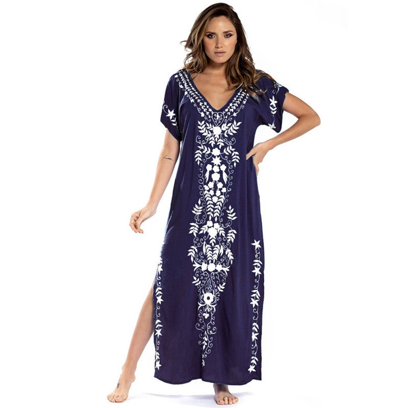Casual Embroidery Summer Bikini Dresses