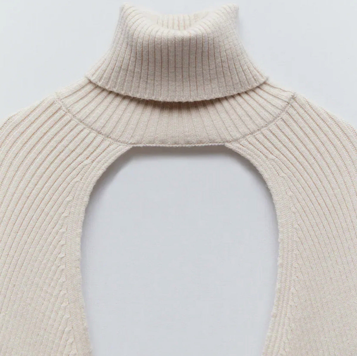 Fashion High Neck Knitted Designed Sweaters