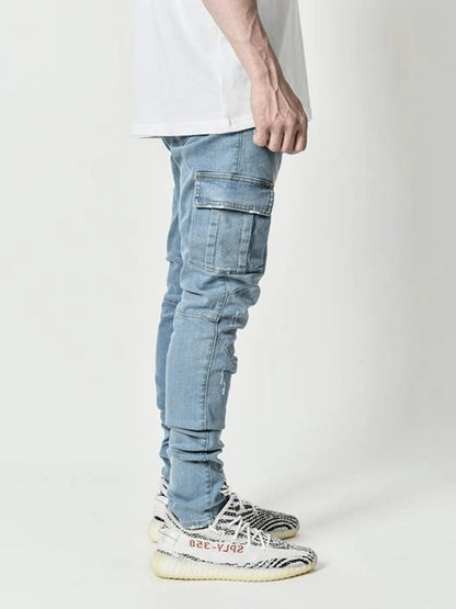 Casual Side Pockets Men Jeans