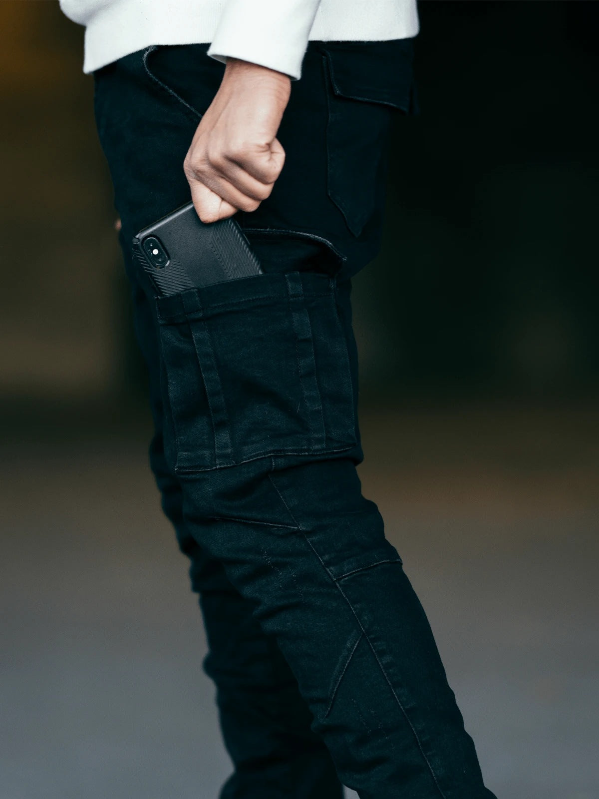 Casual Side Pockets Men Jeans