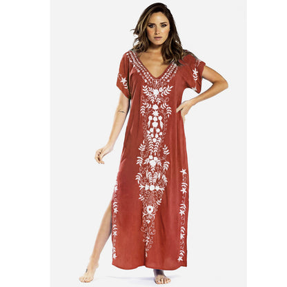 Casual Embroidery Summer Bikini Dresses