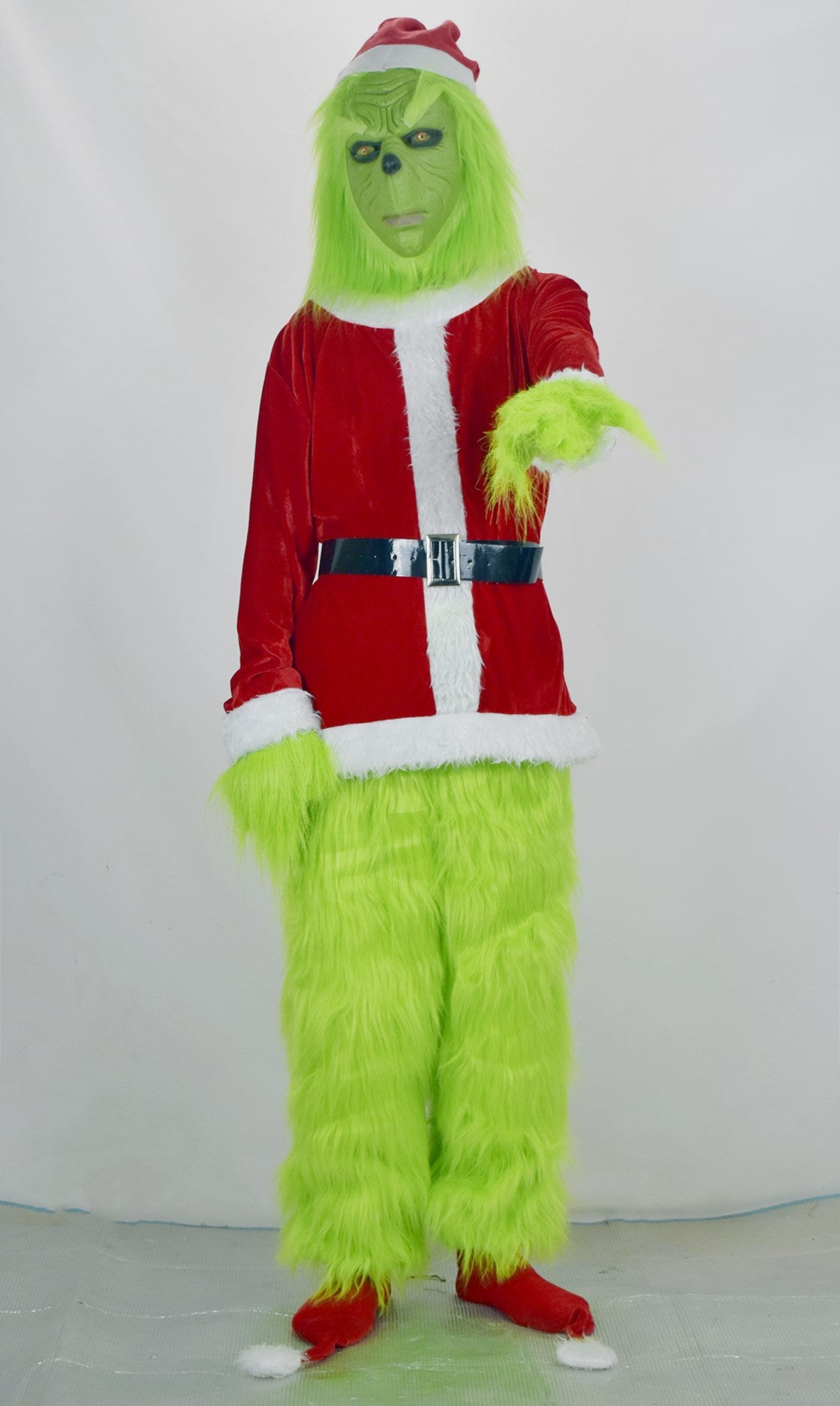Christmas The Grinch Santa Claus Cosplay Costumes A005