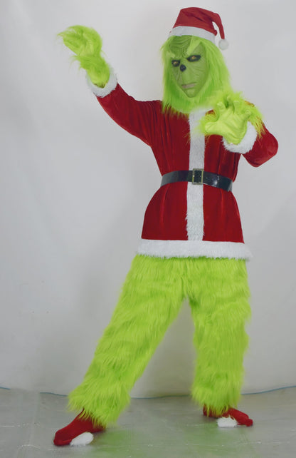 Christmas The Grinch Santa Claus Cosplay Costumes A005