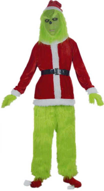 Christmas The Grinch Santa Claus Cosplay Costumes A005