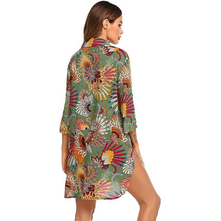 Summer Beach Chiffon Bikini Shirts