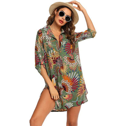 Summer Beach Chiffon Bikini Shirts