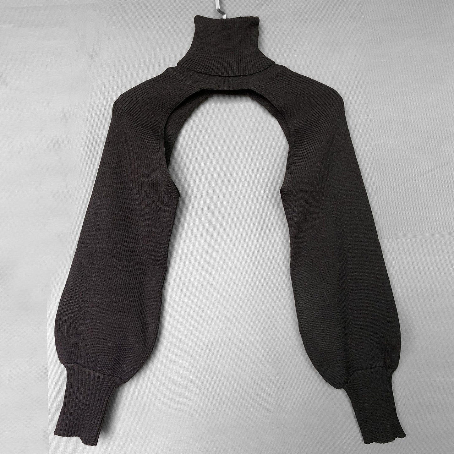 Fashion High Neck Knitted Designed Sweaters