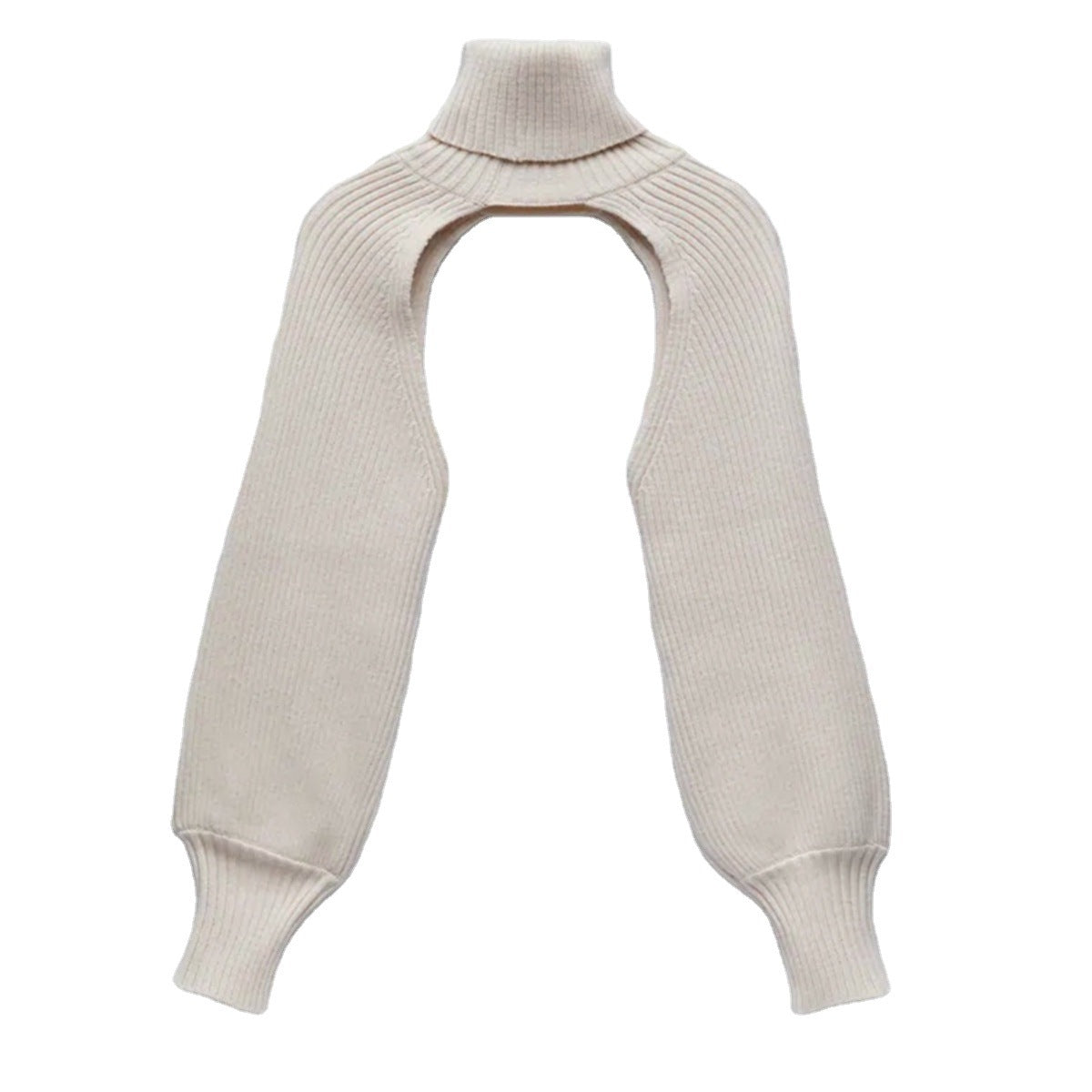 Fashion High Neck Knitted Designed Sweaters