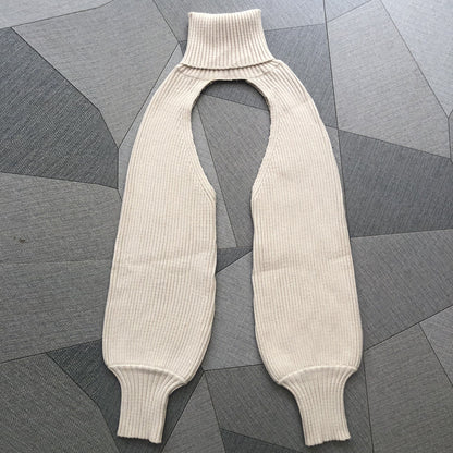 Fashion High Neck Knitted Designed Sweaters
