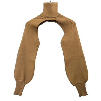 Fashion High Neck Knitted Designed Sweaters
