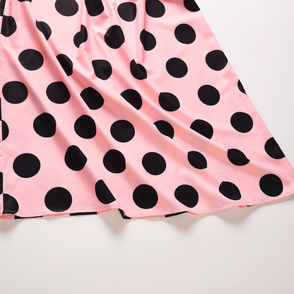 Casual Off The Shoulder Dot Print Long Maxi Dresses