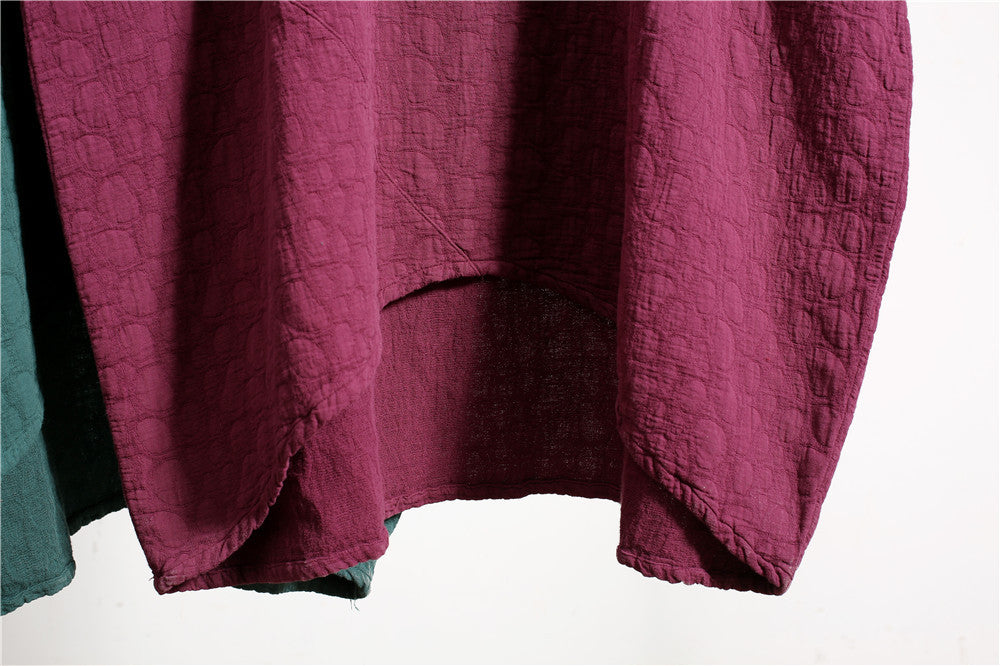 Elegant Linen Plus Sizes Pullover Spring Dresses
