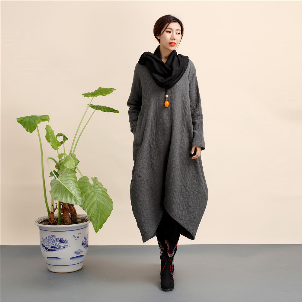 Elegant Linen Plus Sizes Pullover Spring Dresses