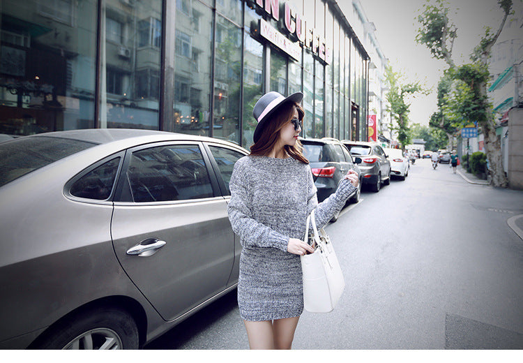 Sexy Knitted Two Pieces  Sheath Dresses