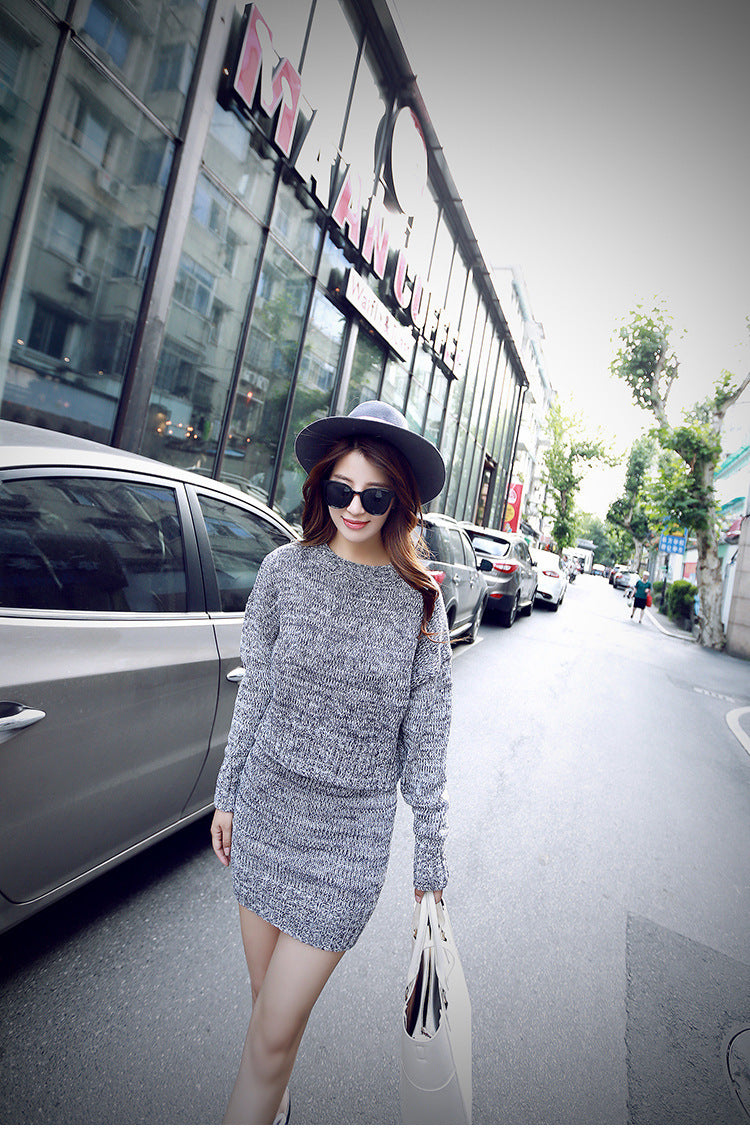 Sexy Knitted Two Pieces  Sheath Dresses