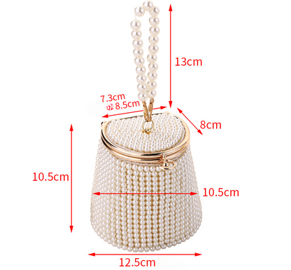 Gorgeous DIY Pearl Bucket Bag/Evening Party Bag