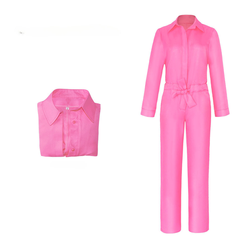 Barbie 2023 Film Cheering Squad Cosplay Costume Jumpsuits 6485