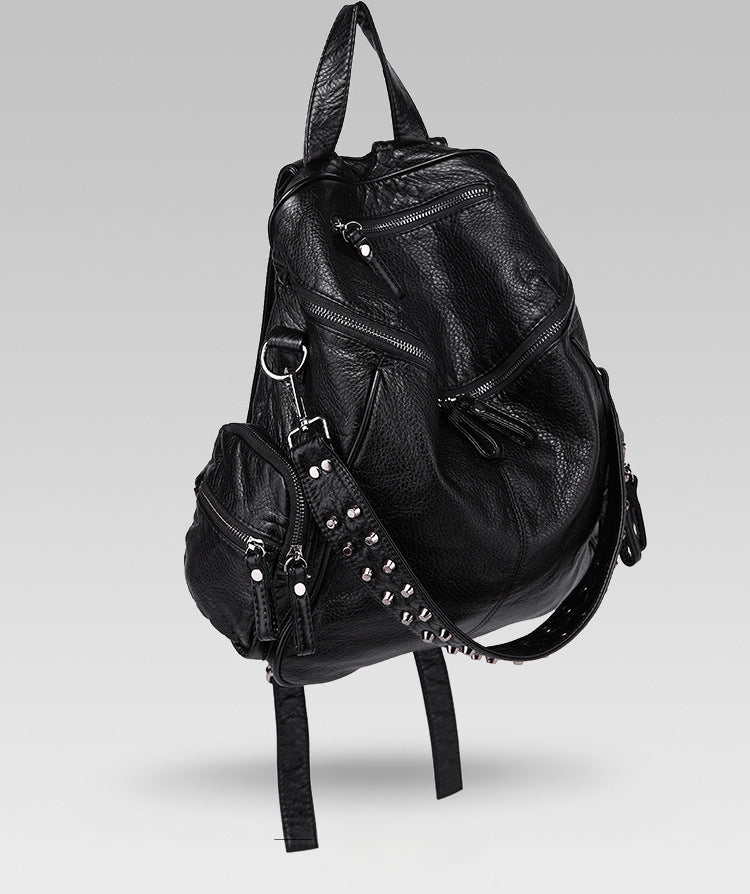 Fashion Rivet Large Storage PU Backpacks