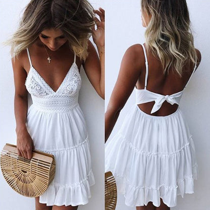 Sexy Lace Summer Sleeveless Mini Dresses