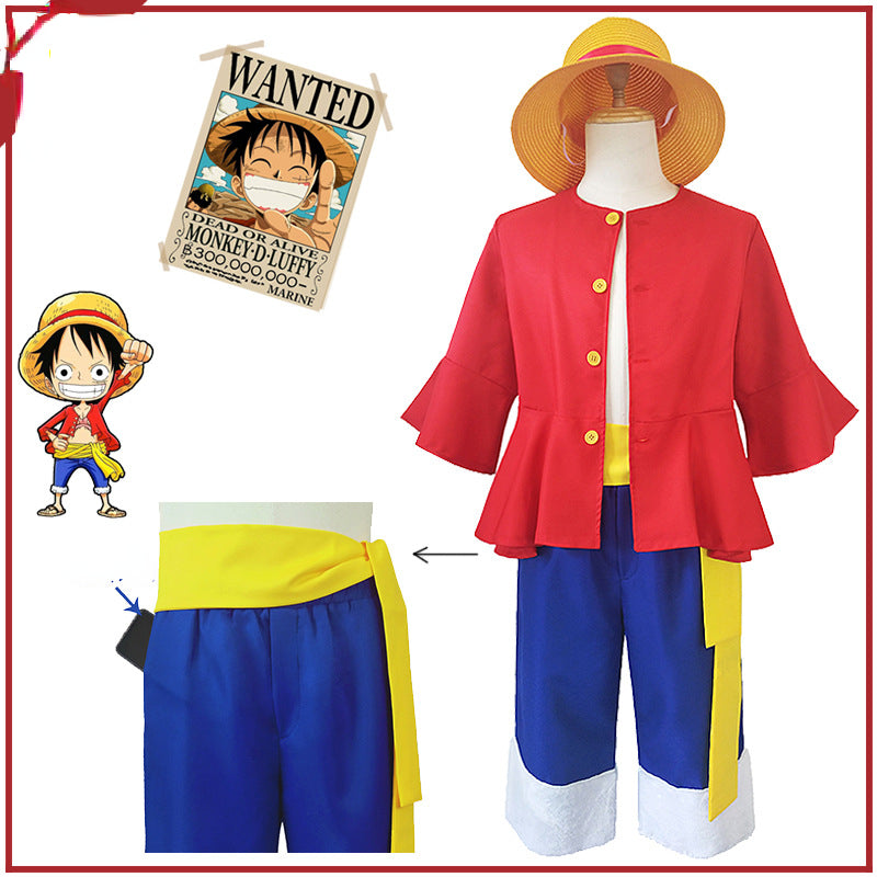 Anime One Piece COS The Second Generation Luffy Cosplay Costume