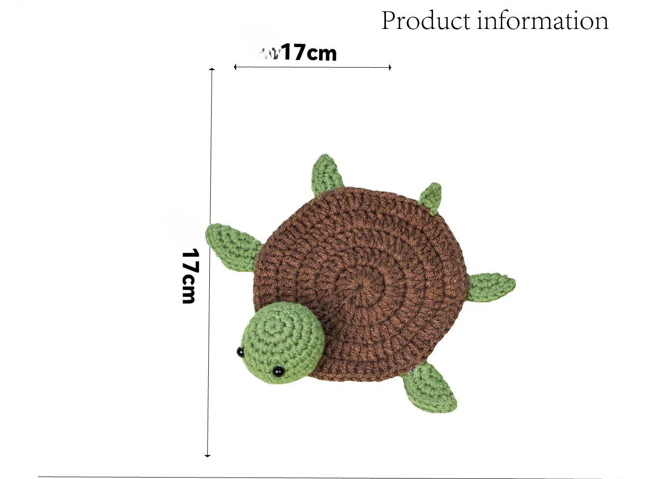 Designed Crochet Turtle Ornament Coasters