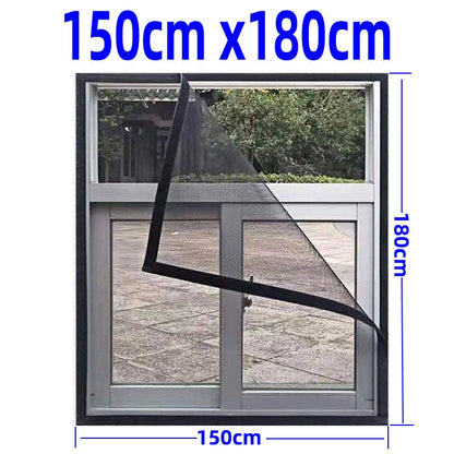 Insect Window Screen Mesh,Indoor Anti Fly Curtain Tulle Summer Invisible Anti-Mosquito Removable Washable Customize Screen Net