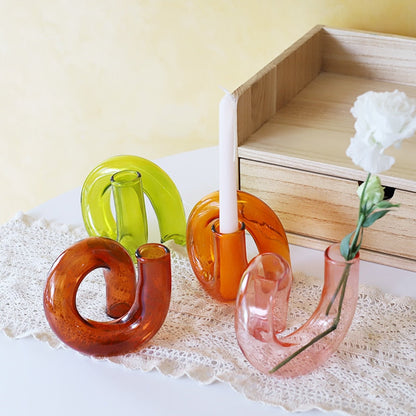 Creative candle holders Wedding decoration Candlesticks for candles nordic home decor Glass holders Living room